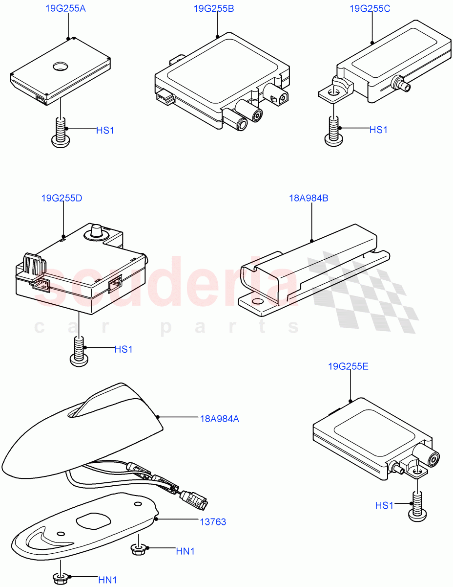 Aerial((V)FROMAA000001) of Land Rover Land Rover Range Rover (2010-2012) [3.6 V8 32V DOHC EFI Diesel]