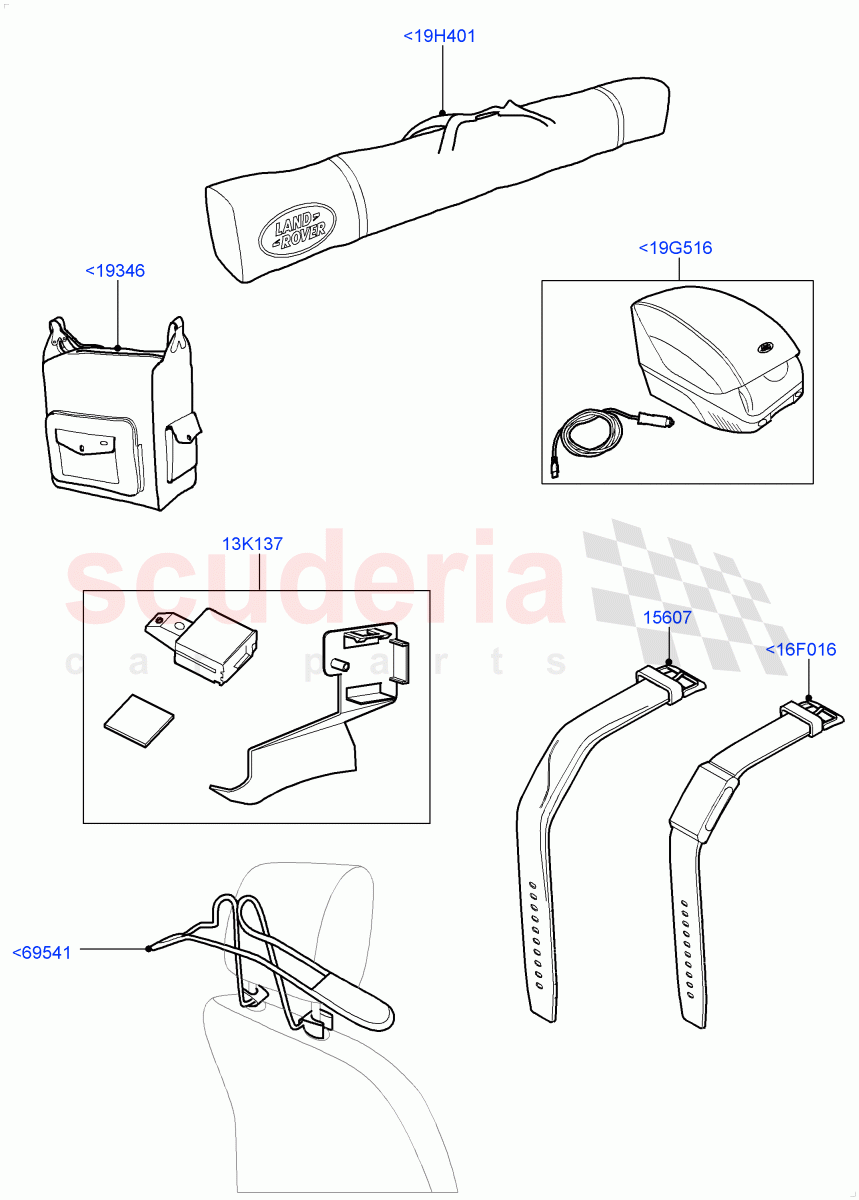 Touring Accessories(Accessory) of Land Rover Land Rover Range Rover (2012-2021) [3.0 I6 Turbo Diesel AJ20D6]