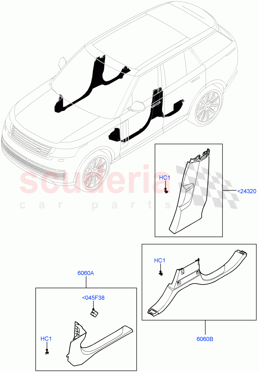 Side Trim(Sill) of Land Rover Land Rover Range Rover (2022+) [4.4 V8 Turbo Petrol NC10]