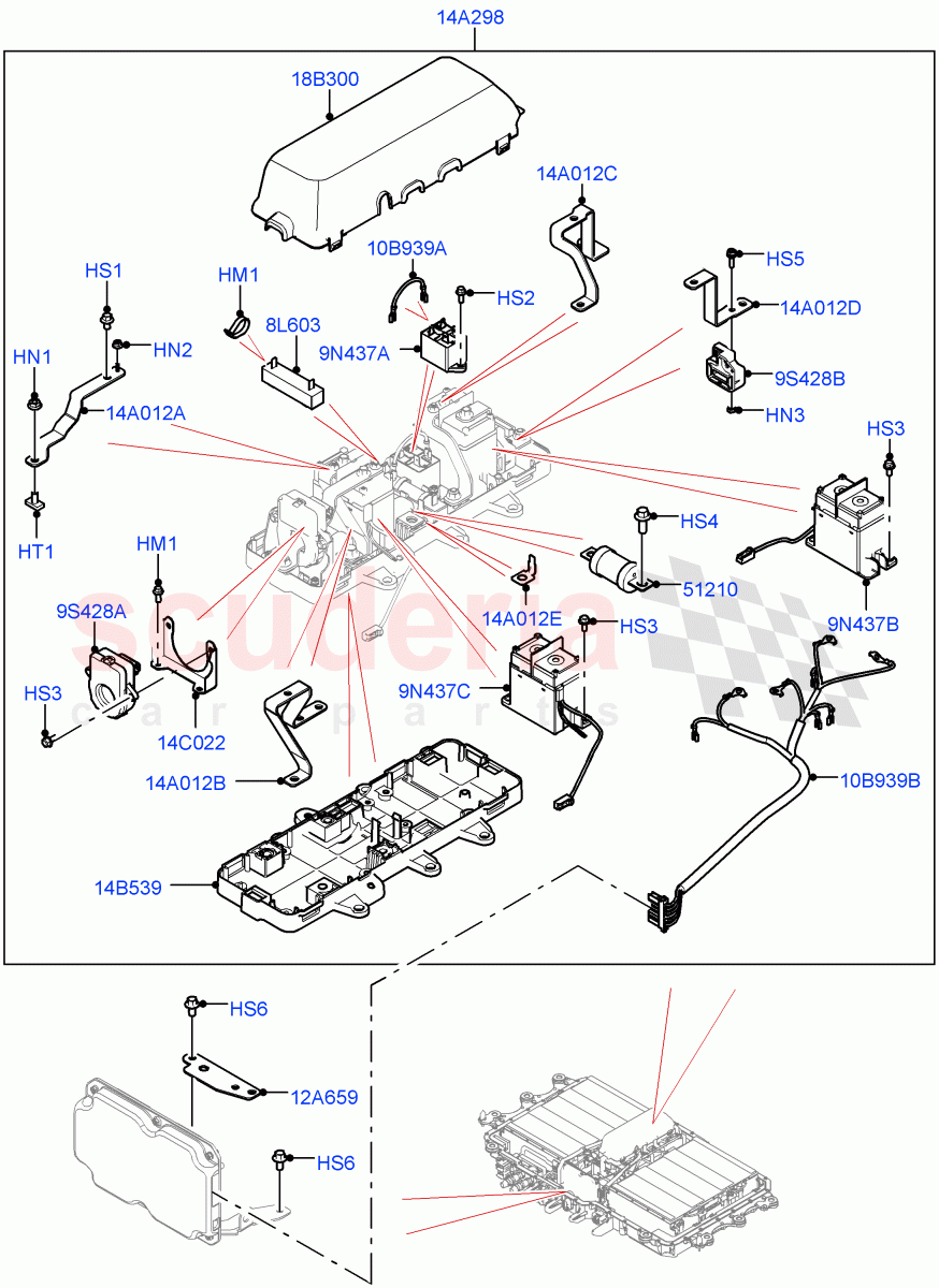 Hybrid Electrical Modules(High Voltage Battery Electrical Module)(Changsu (China),Electric Engine Battery-PHEV)((V)FROMKG446857) of Land Rover Land Rover Discovery Sport (2015+) [2.2 Single Turbo Diesel]