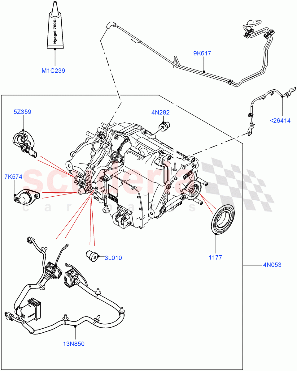 Rear Electric Drive Unit(Main Unit)(1.5L AJ20P3 Petrol High PHEV,Changsu (China),All Wheel Drive)((V)FROMKG446857) of Land Rover Land Rover Discovery Sport (2015+) [2.0 Turbo Petrol AJ200P]