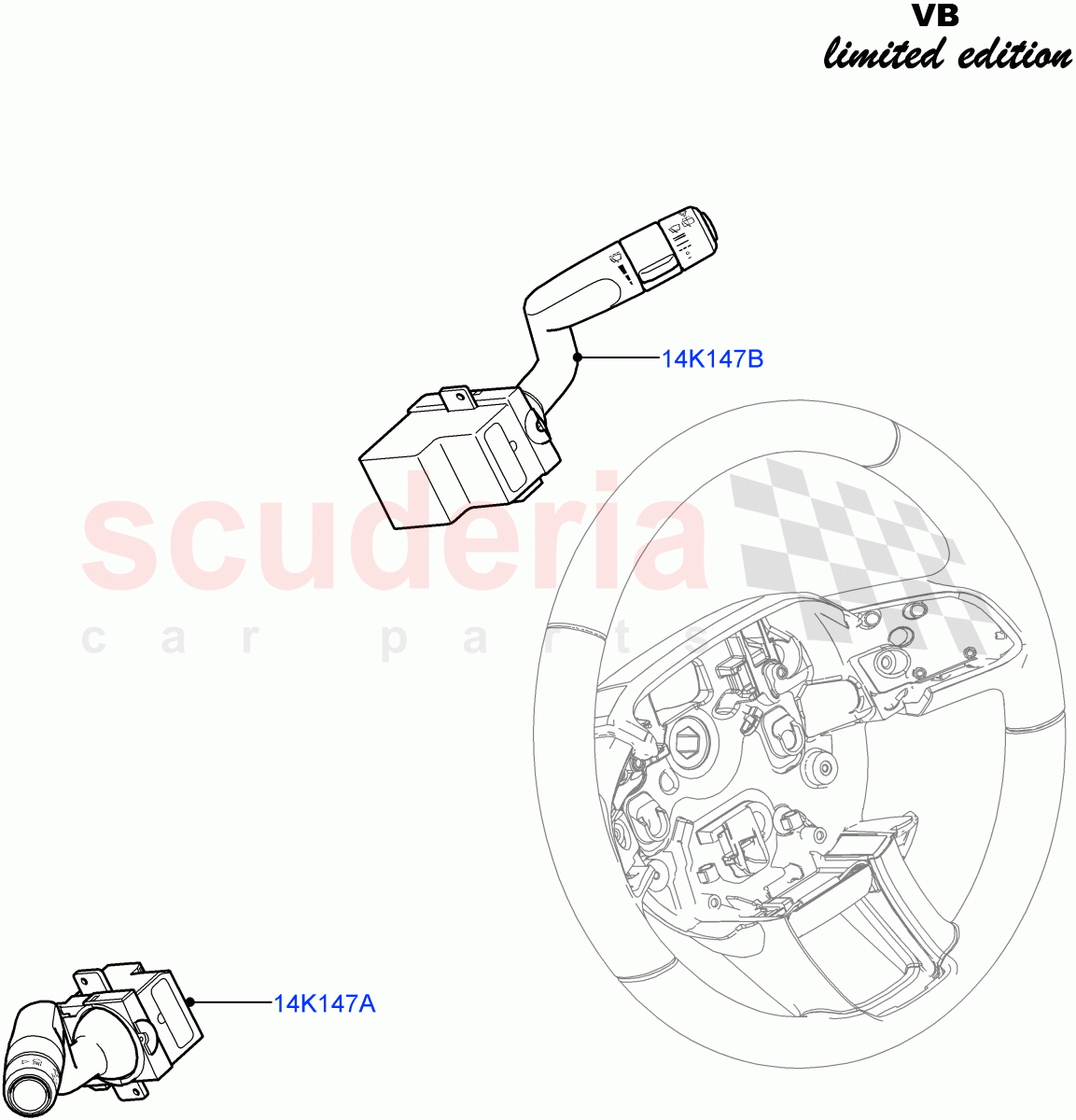 Switches(Steering Column)(Victoria Beckham Limited Edition,Halewood (UK)) of Land Rover Land Rover Range Rover Evoque (2012-2018) [2.0 Turbo Diesel]