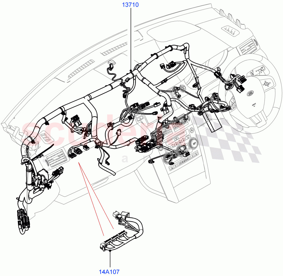 Electrical Wiring - Engine And Dash(Facia)(Halewood (UK)) of Land Rover Land Rover Discovery Sport (2015+) [1.5 I3 Turbo Petrol AJ20P3]