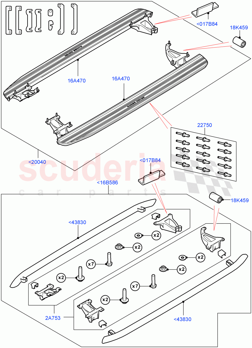 Side Steps And Tubes(Accessory, Fixed)(Standard Wheelbase) of Land Rover Land Rover Range Rover (2012-2021) [3.0 Diesel 24V DOHC TC]