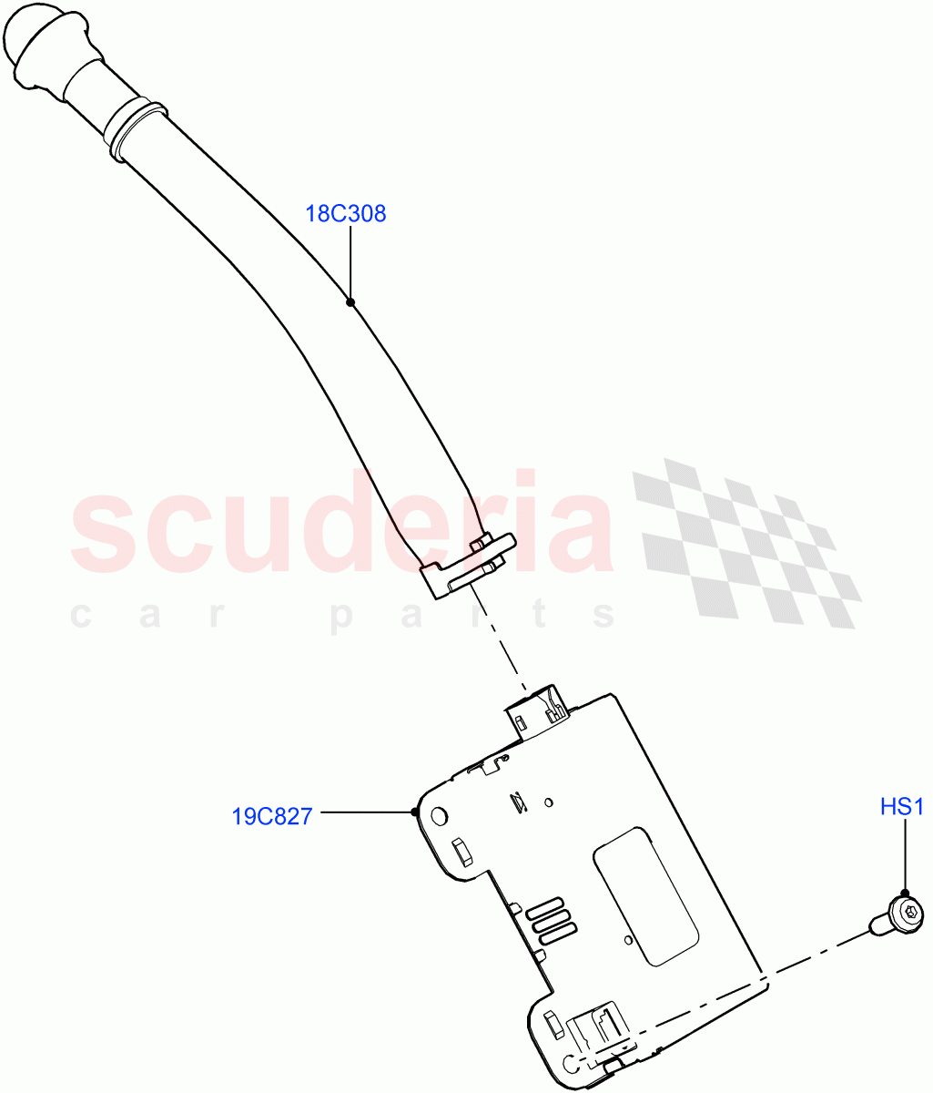 Heater/Air Cond.External Components (Ioniser) (Cabin Air Quality Ionisation, Cabin Air Ionisation / PM2.5) ((V) FROMJA000001) of Land Rover Land Rover Range Rover (2012-2021) [3.0 I6 Turbo Diesel AJ20D6]
