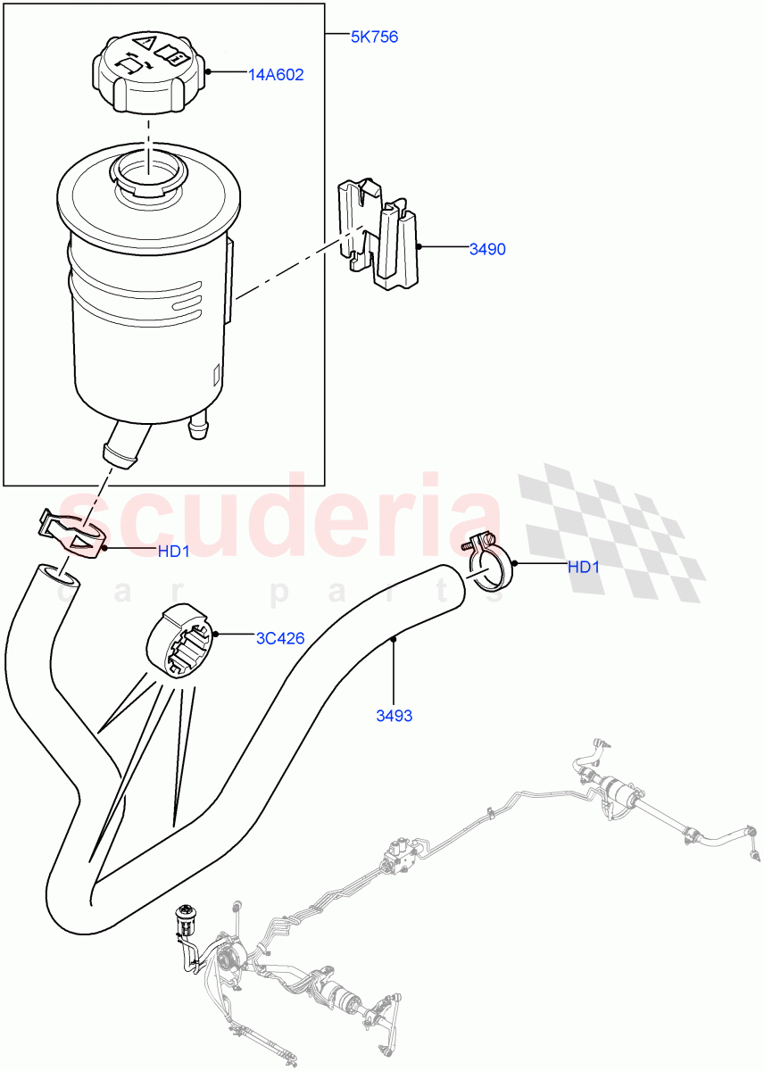 Active Anti-Roll Bar System (Reservoir) (With Roll Stability Control) ((V) FROMAA000001) of Land Rover Land Rover Range Rover Sport (2010-2013) [3.6 V8 32V DOHC EFI Diesel]