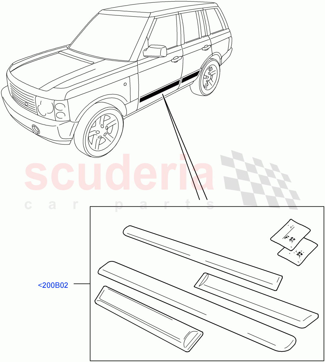 Body Dress Up Kits - Side((V)FROMAA000001) of Land Rover Land Rover Range Rover (2010-2012) [3.6 V8 32V DOHC EFI Diesel]