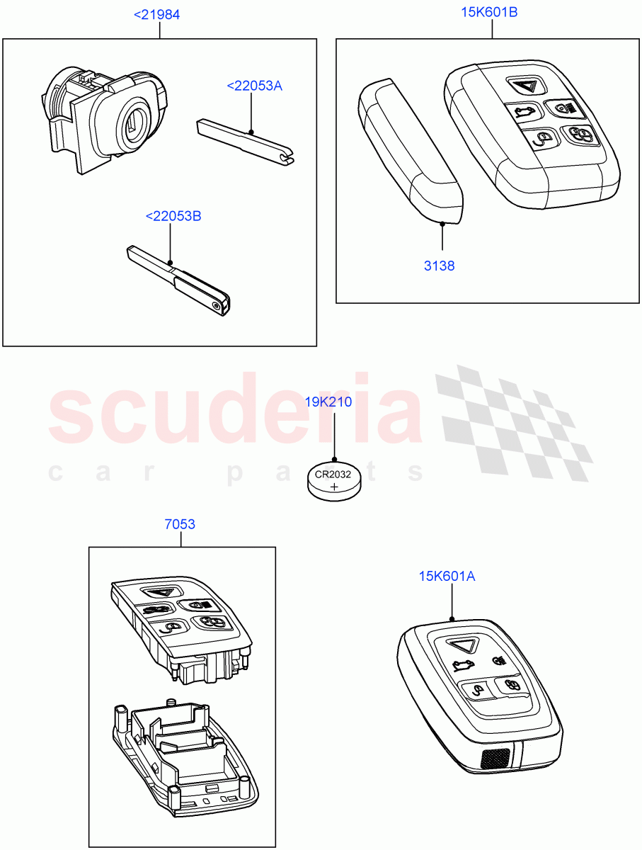 Vehicle Lock Sets And Repair Kits((V)FROMAA000001) of Land Rover Land Rover Discovery 4 (2010-2016) [3.0 Diesel 24V DOHC TC]