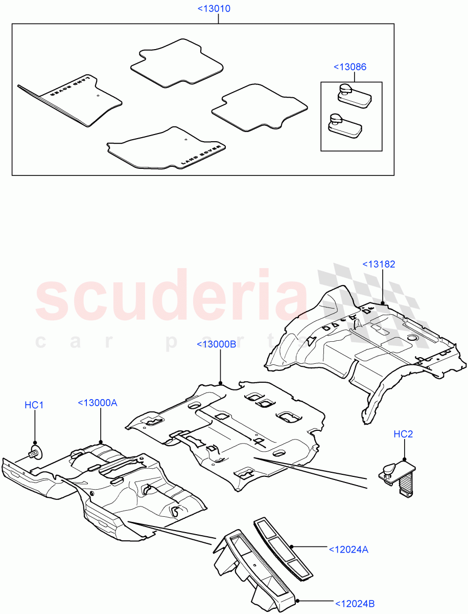 Floor Trim((V)FROMAA000001) of Land Rover Land Rover Discovery 4 (2010-2016) [2.7 Diesel V6]