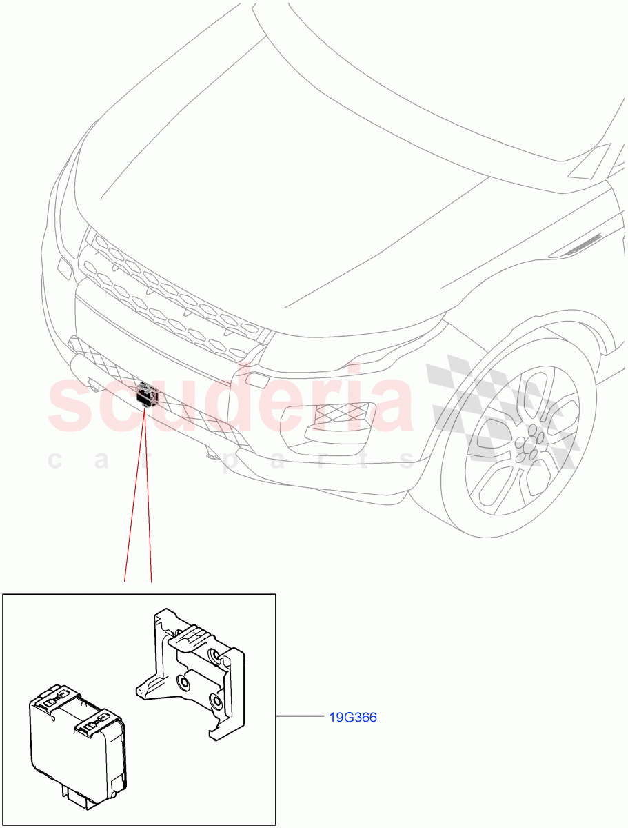 Speed Control (2.0L I4 Mid DOHC AJ200 Petrol, Changsu (China), Adaptive Speed Control+Queue Assist, 2.0L I4 High DOHC AJ200 Petrol, ACC + Stop/go, ACC + Adaptive Lane Control) of Land Rover Land Rover Range Rover Evoque (2012-2018) [2.0 Turbo Petrol AJ200P]