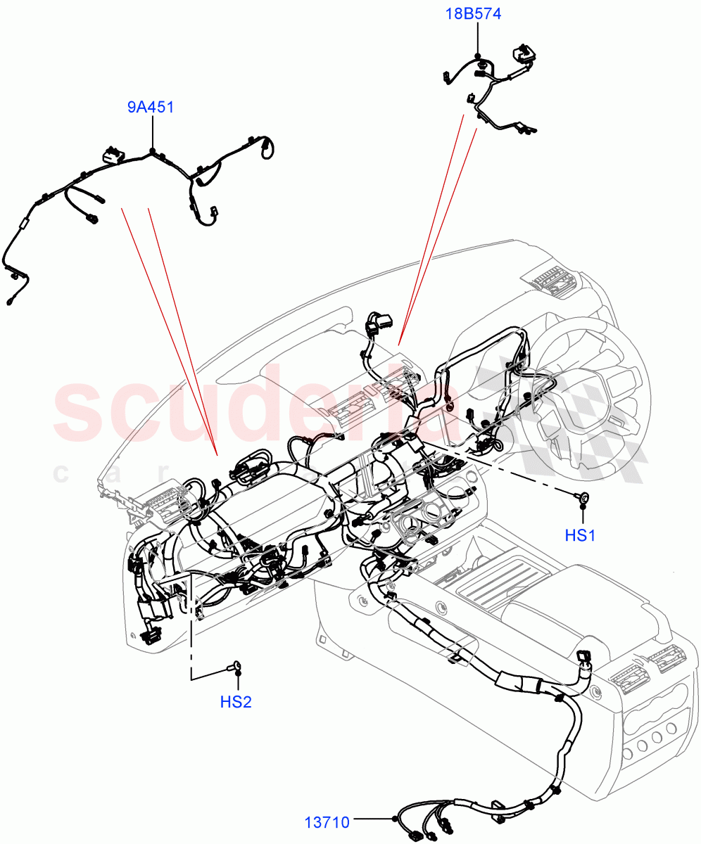 Facia Harness((V)FROMP2000001) of Land Rover Land Rover Defender (2020+) [5.0 OHC SGDI SC V8 Petrol]