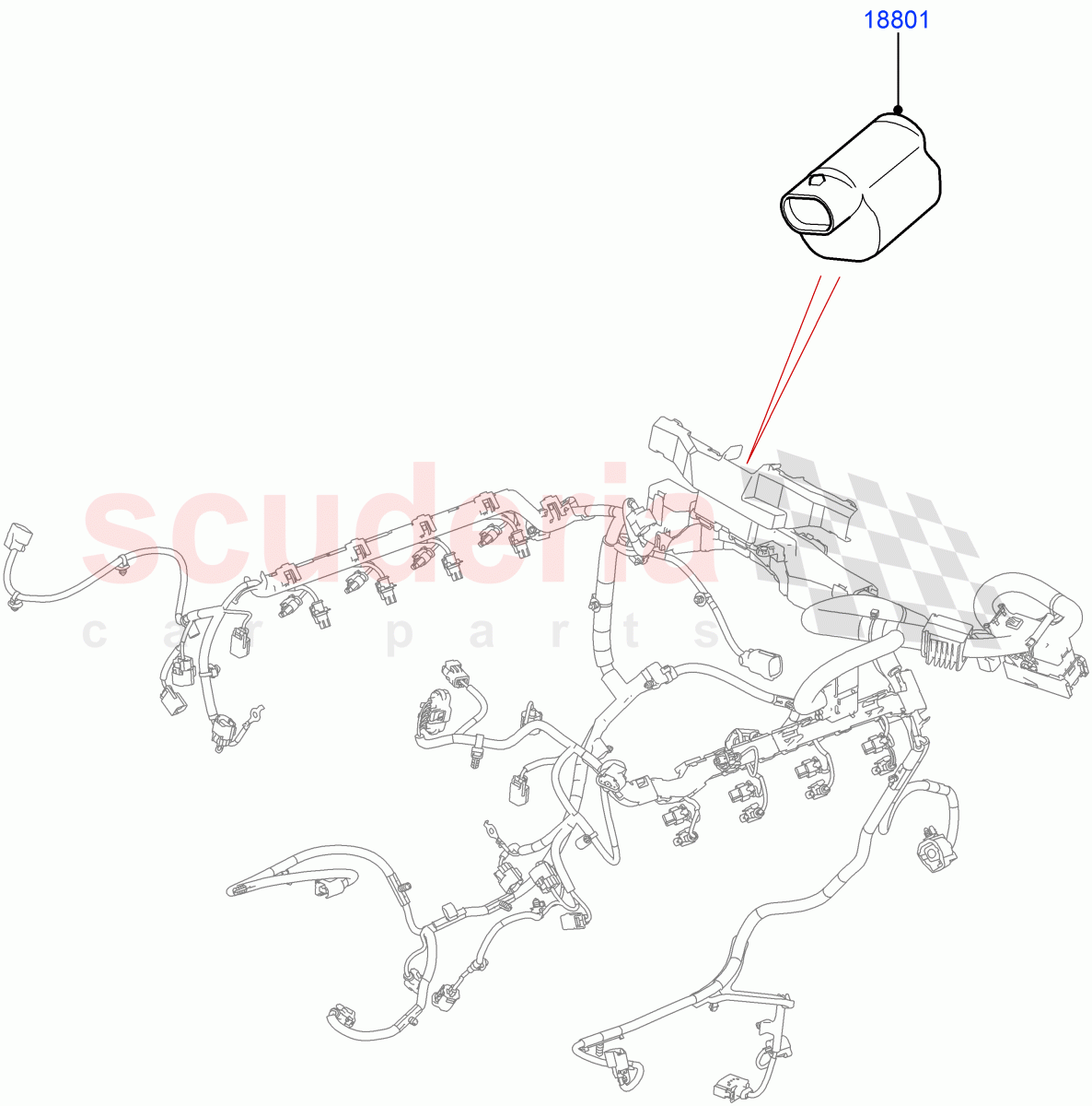 Radio Suppression(Solihull Plant Build)(3.0L DOHC GDI SC V6 PETROL)((V)FROMHA000001) of Land Rover Land Rover Discovery 5 (2017+) [3.0 Diesel 24V DOHC TC]