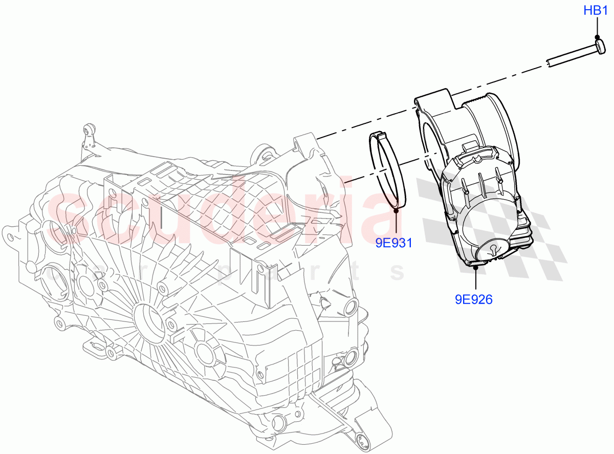 Throttle Housing(1.5L AJ20P3 Petrol High PHEV,Halewood (UK),1.5L AJ20P3 Petrol High)((V)FROMLH000001) of Land Rover Land Rover Discovery Sport (2015+) [1.5 I3 Turbo Petrol AJ20P3]