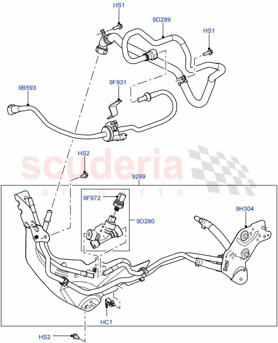 Fuel Lines(5.0L OHC SGDI NA V8 Petrol - AJ133)((V)FROMAA000001) of Land Rover Land Rover Discovery 4 (2010-2016) [5.0 OHC SGDI NA V8 Petrol]