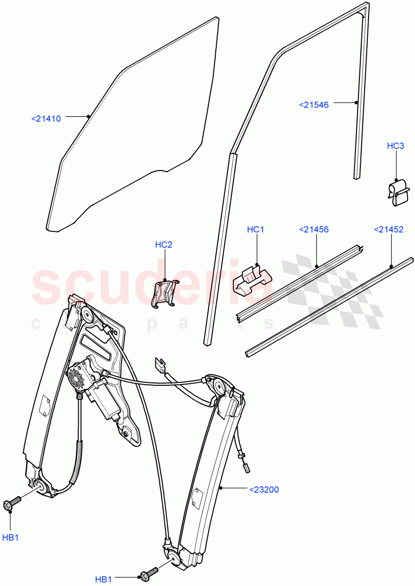 Front Door Glass & Window Controls (Less Armoured) ((V) FROMAA000001) of Land Rover Land Rover Range Rover (2010-2012) [5.0 OHC SGDI SC V8 Petrol]