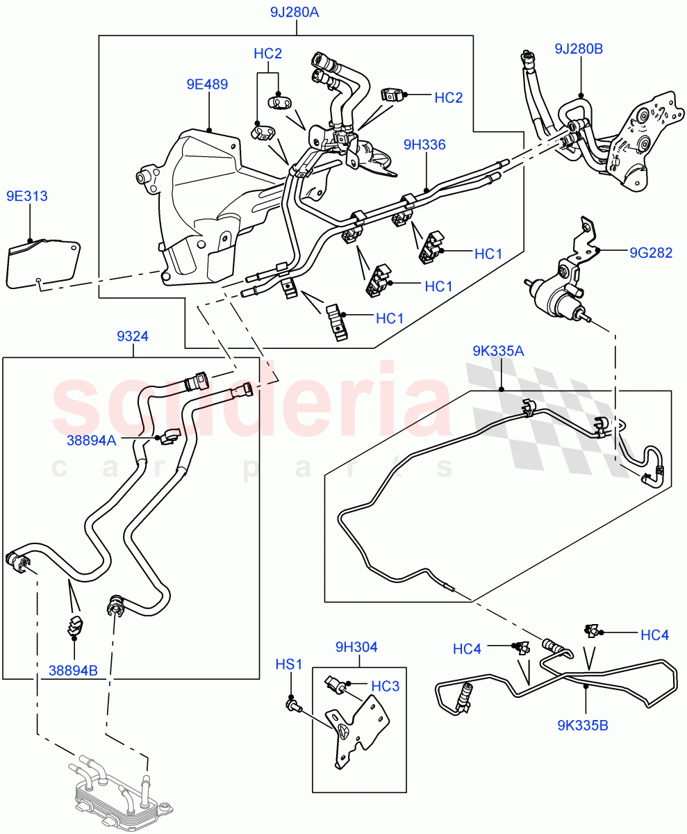 Fuel Lines(3.6L V8 32V DOHC EFi Diesel Lion)((V)FROMAA000001) of Land Rover Land Rover Range Rover Sport (2010-2013) [3.6 V8 32V DOHC EFI Diesel]