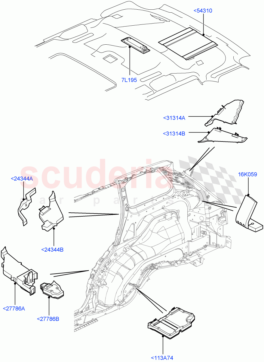 Insulators - Rear ((V) FROMAA000001) of Land Rover Land Rover Range Rover Sport (2010-2013) [3.6 V8 32V DOHC EFI Diesel]