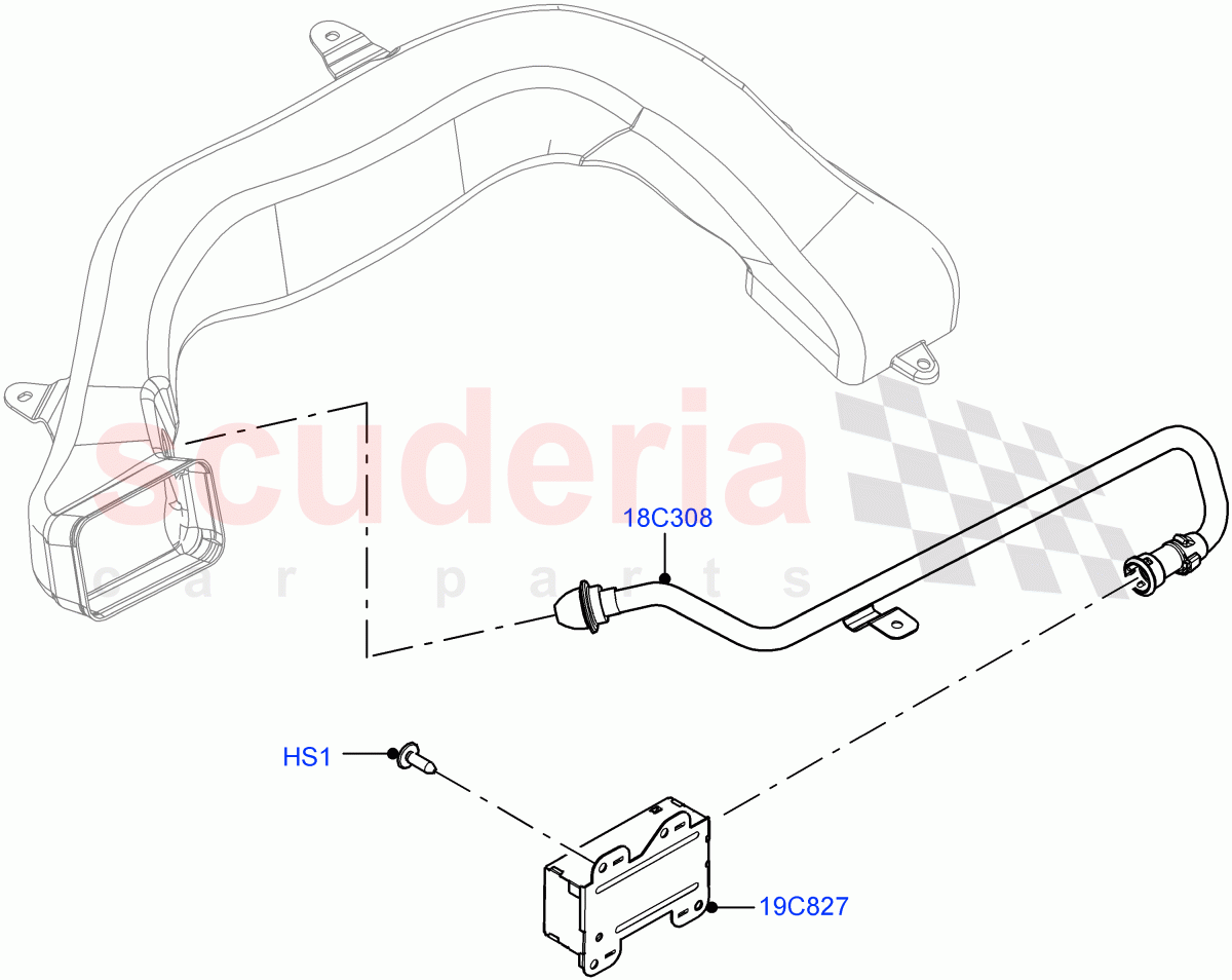 Heater/Air Cond.External Components (Ioniser) (Halewood (UK), Cabin Air Quality Ionisation, Air Purge Ionisation / PM2.5) of Land Rover Land Rover Range Rover Evoque (2019+) [1.5 I3 Turbo Petrol AJ20P3]