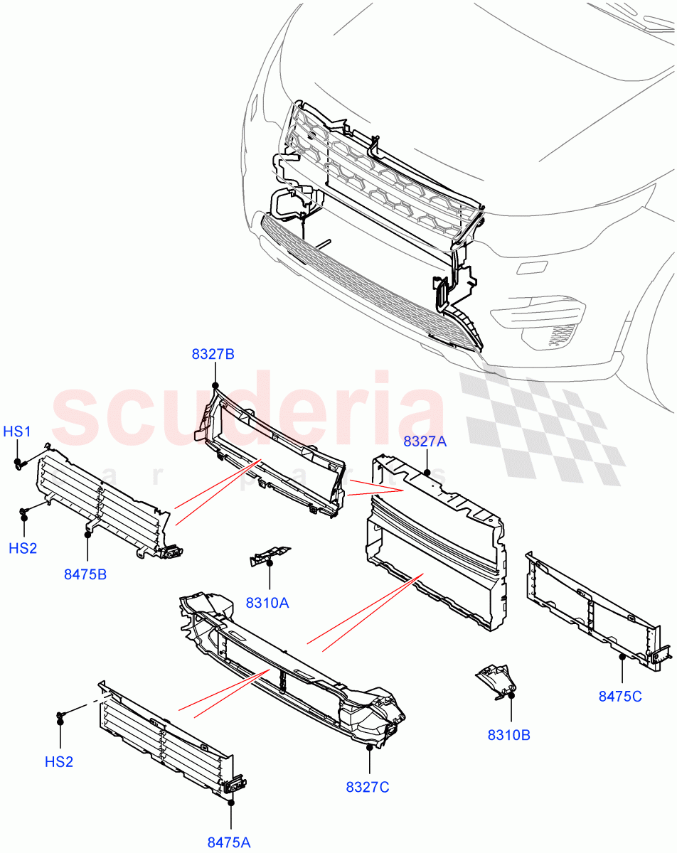 Air Deflectors (Changsu (China)) ((V) FROMKG446857) of Land Rover Land Rover Discovery Sport (2015+) [2.0 Turbo Petrol AJ200P]