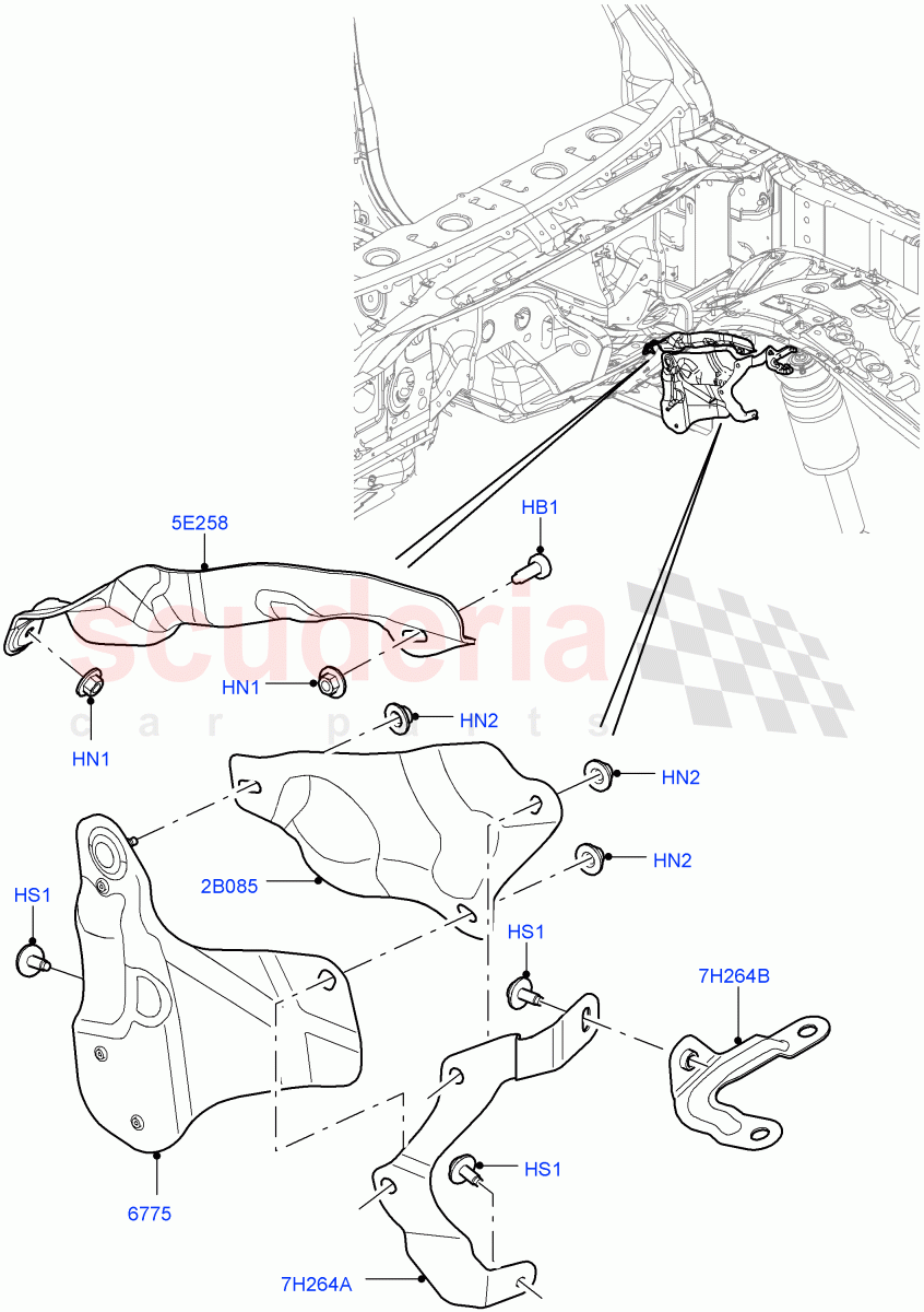 Splash And Heat Shields(Body)((V)FROMAA000001) of Land Rover Land Rover Discovery 4 (2010-2016) [4.0 Petrol V6]