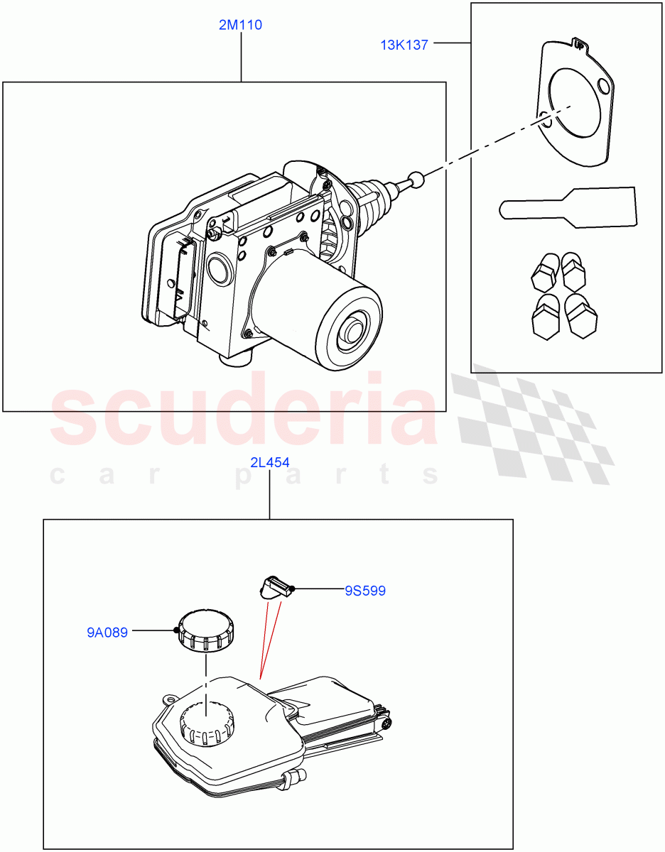 Brake And ABS Pump(Changsu (China))((V)FROMMG575835) of Land Rover Land Rover Range Rover Evoque (2019+) [1.5 I3 Turbo Petrol AJ20P3]