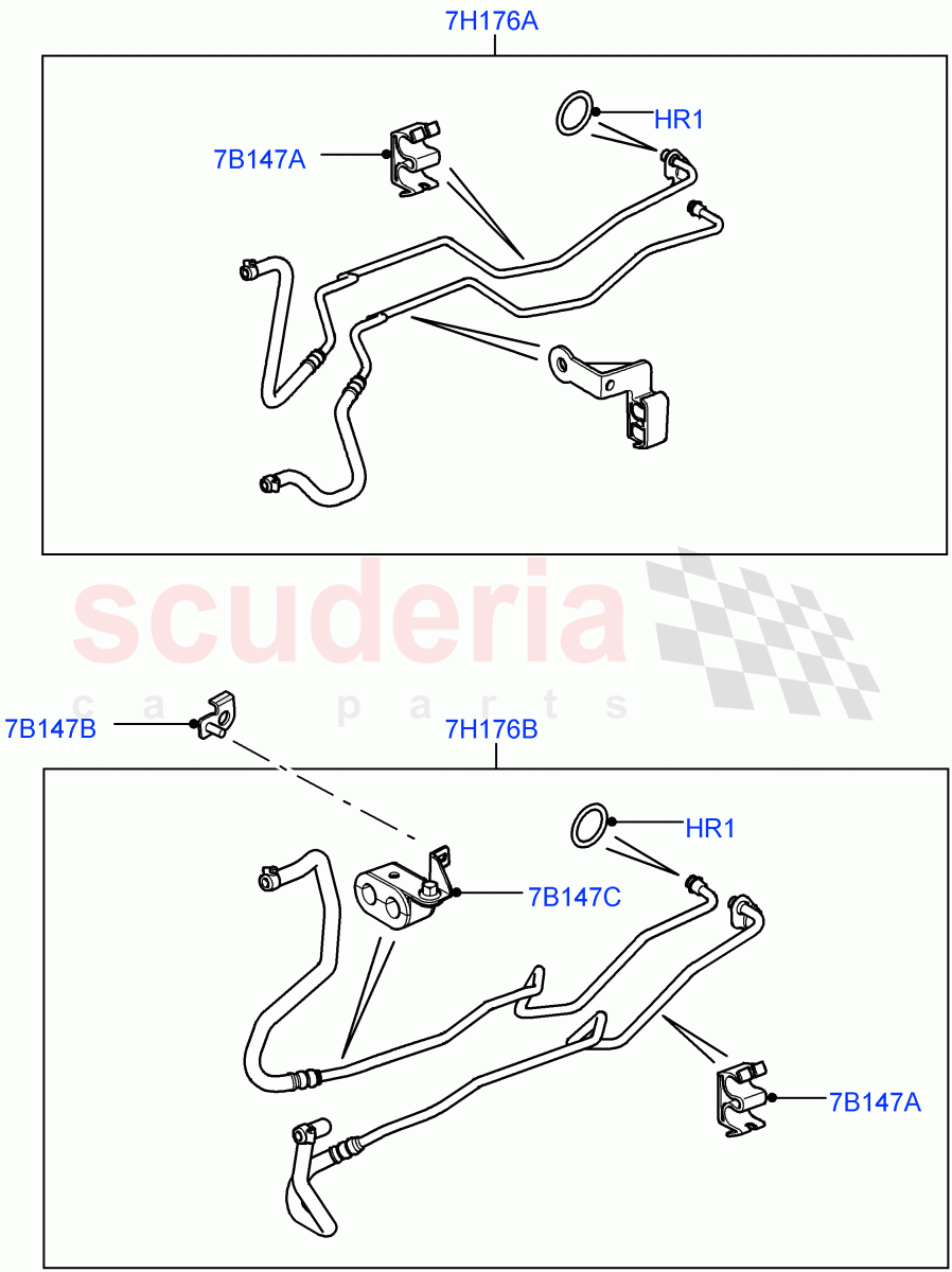 Transmission Cooling Systems(Cologne V6 4.0 EFI (SOHC),6 Speed Auto ZF 6HP26 Steptronic,Lion Diesel 2.7 V6 (140KW))((V)FROMAA000001) of Land Rover Land Rover Discovery 4 (2010-2016) [3.0 Diesel 24V DOHC TC]