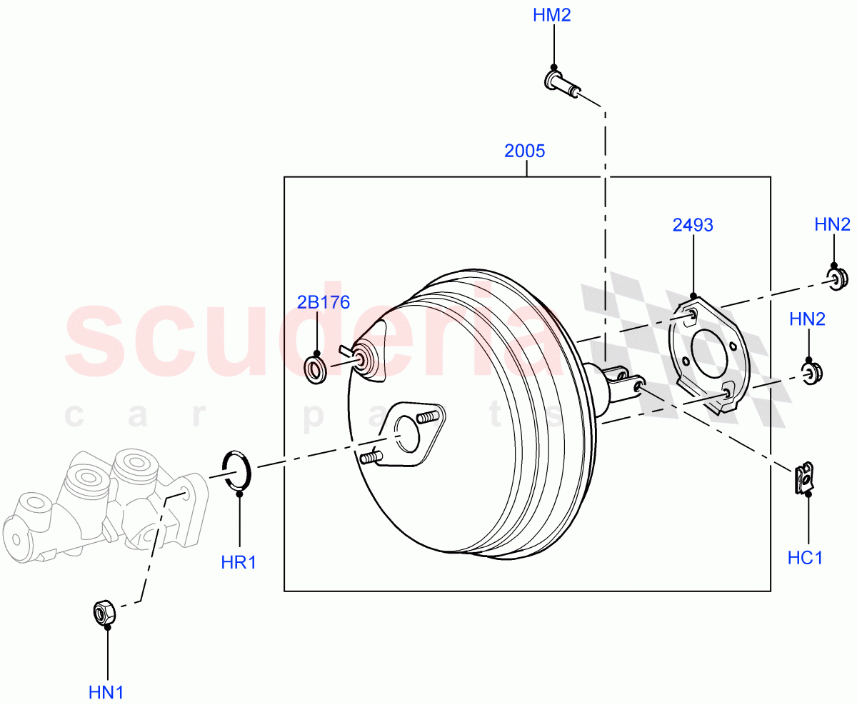 Brake Booster((V)FROMAA000001) of Land Rover Land Rover Range Rover (2010-2012) [3.6 V8 32V DOHC EFI Diesel]