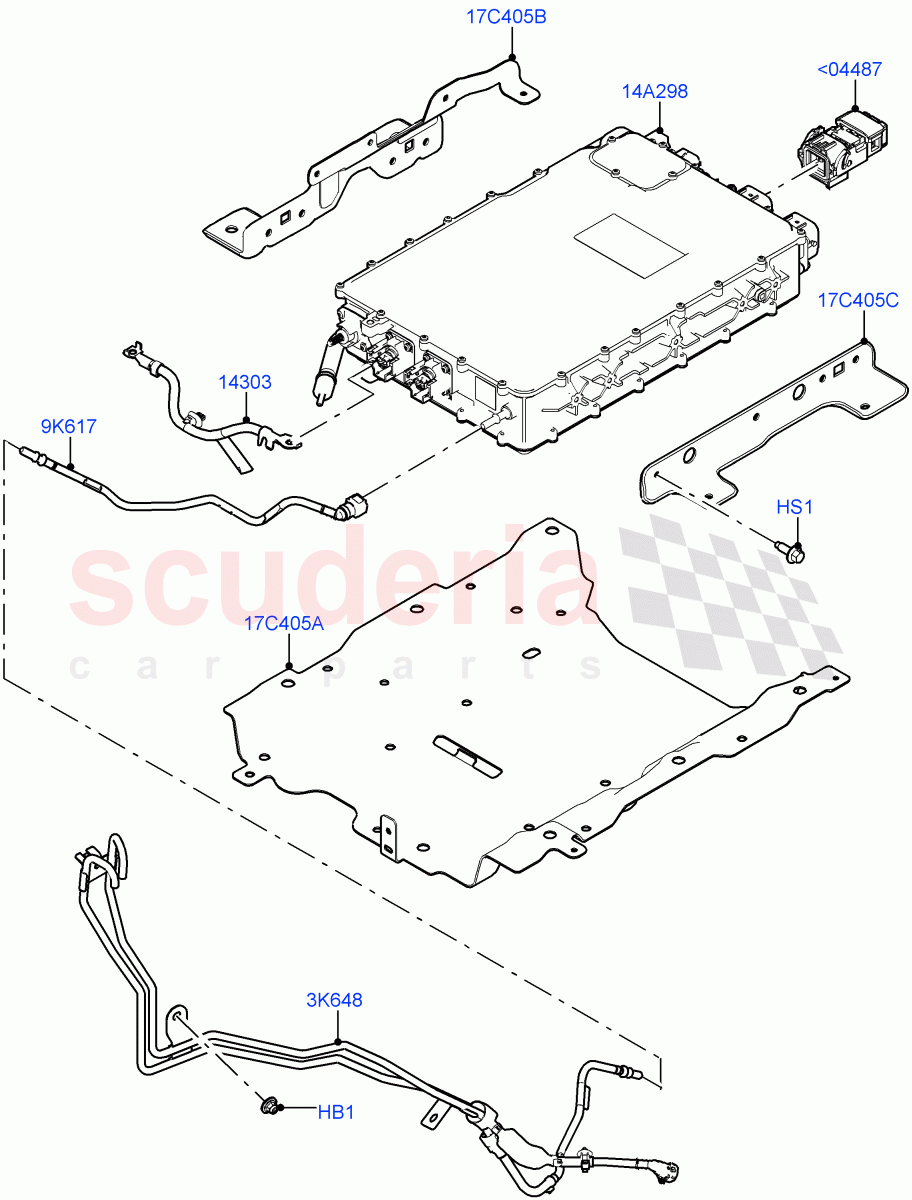 Hybrid Electrical Modules(Onboard Battery Charger And Charge Inlet)(Electric Engine Battery-PHEV)((V)FROMLH000001) of Land Rover Land Rover Discovery Sport (2015+) [1.5 I3 Turbo Petrol AJ20P3]