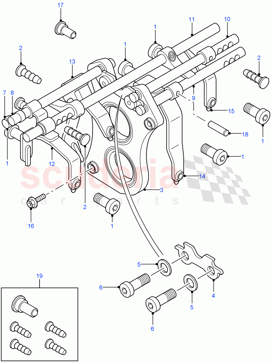 Manual Transmission Gear Shift ((V) FROM7A000001) of Land Rover Land Rover Defender (2007-2016)