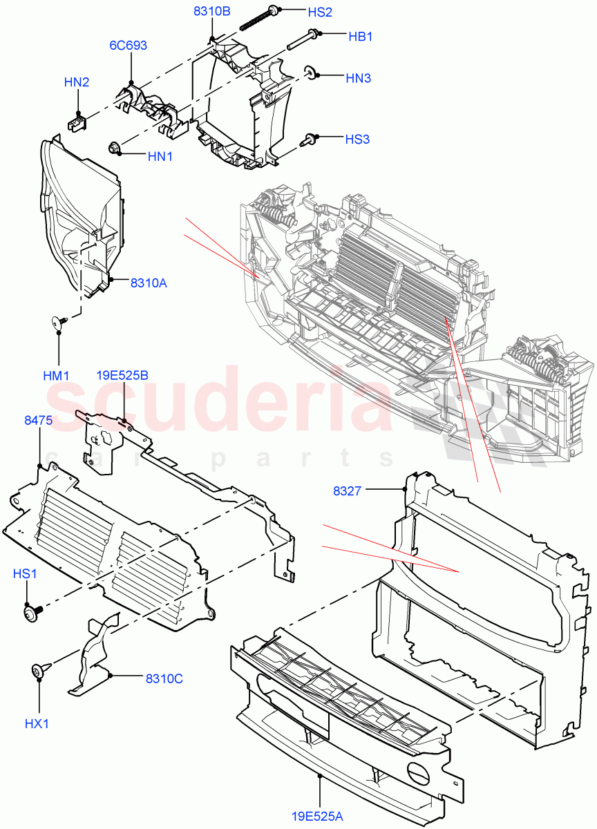 Air Deflectors of Land Rover Land Rover Range Rover Sport (2014+) [5.0 OHC SGDI SC V8 Petrol]