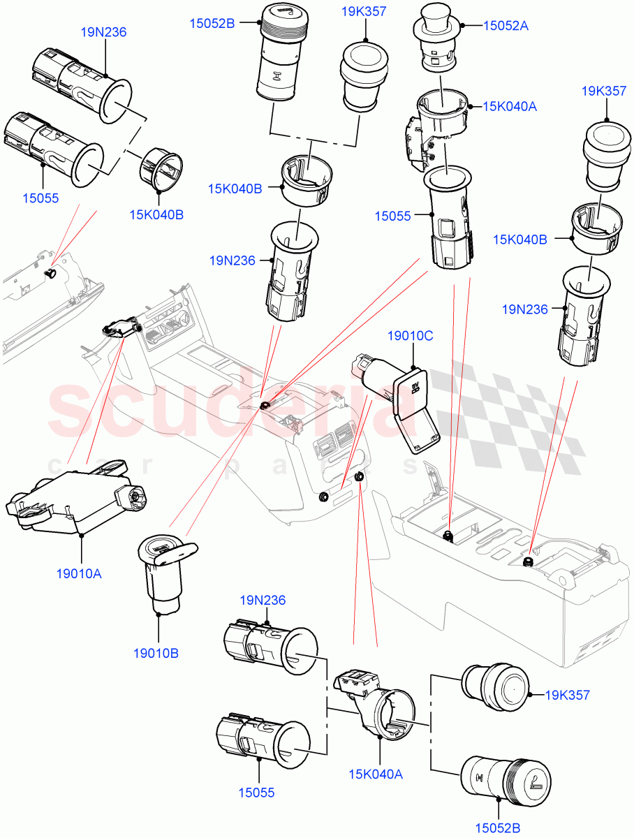 Instrument Panel Related Parts of Land Rover Land Rover Range Rover (2012-2021) [5.0 OHC SGDI NA V8 Petrol]