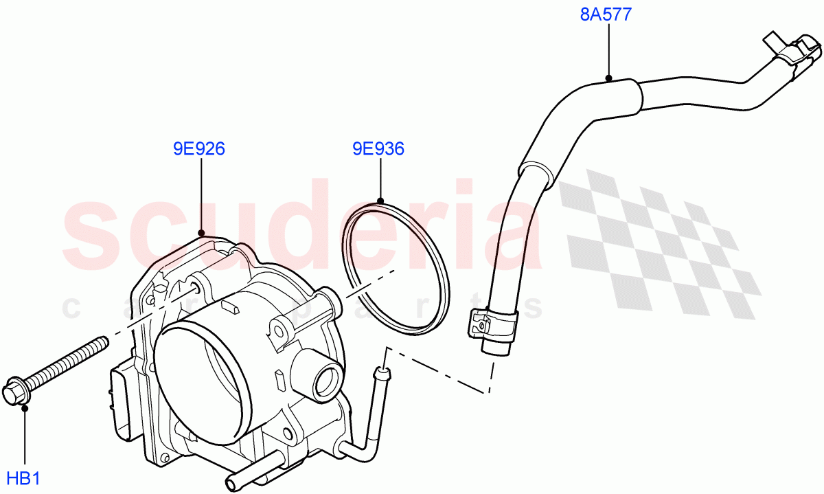 Throttle Housing (Cologne V6 4.0 EFI (SOHC)) ((V) FROMAA000001) of Land Rover Land Rover Discovery 4 (2010-2016) [4.0 Petrol V6]