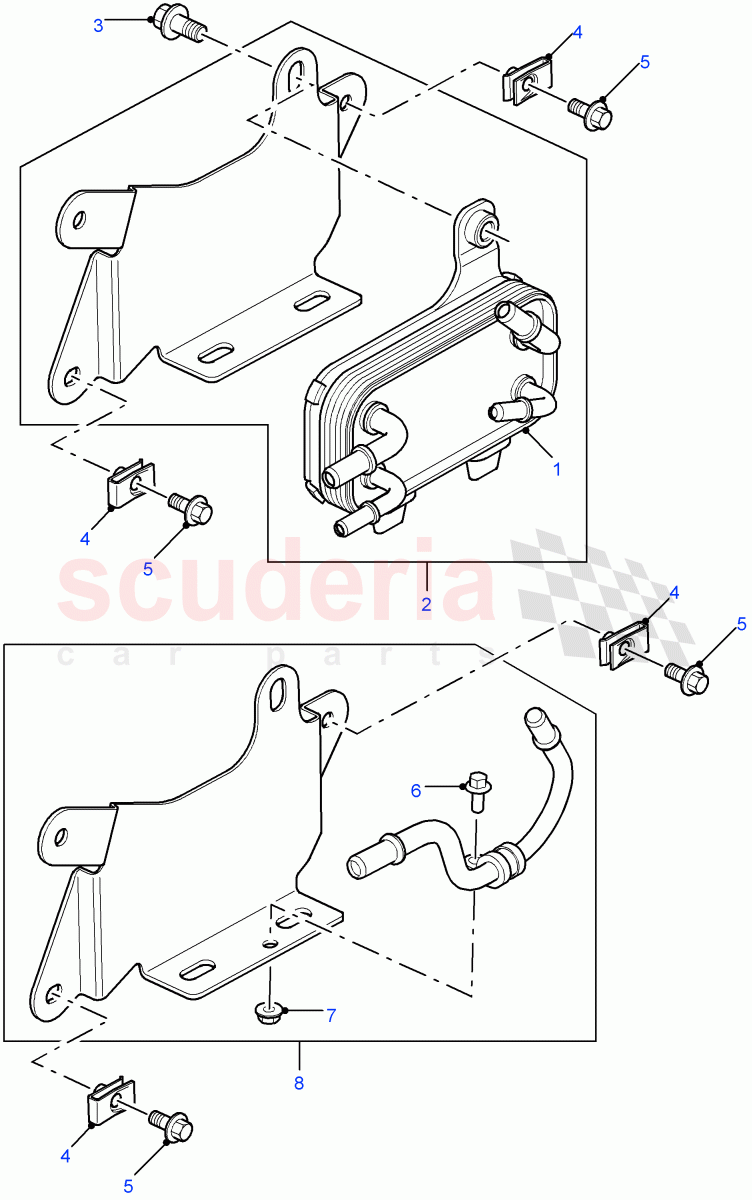 Fuel Cooler Assembly ((V) FROM7A000001) of Land Rover Land Rover Defender (2007-2016)