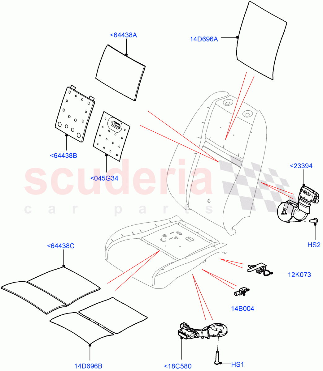 Front Seat Pads/Valances & Heating (Heating) (Halewood (UK)) ((V) FROMLH000001) of Land Rover Land Rover Discovery Sport (2015+) [2.0 Turbo Diesel AJ21D4]