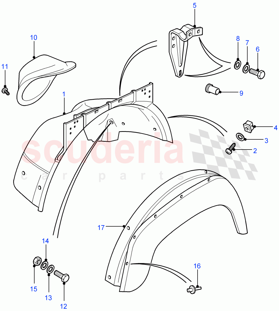 Wheelarch And Eyebrow((V)FROM7A000001) of Land Rover Land Rover Defender (2007-2016)