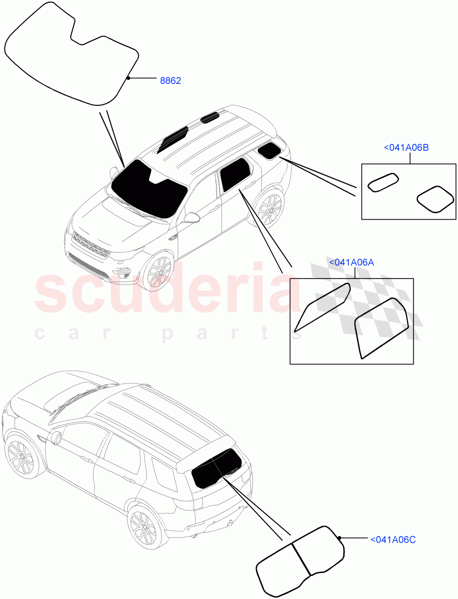 Touring Accessories(Halewood (UK),Itatiaia (Brazil)) of Land Rover Land Rover Discovery Sport (2015+) [2.0 Turbo Petrol AJ200P]