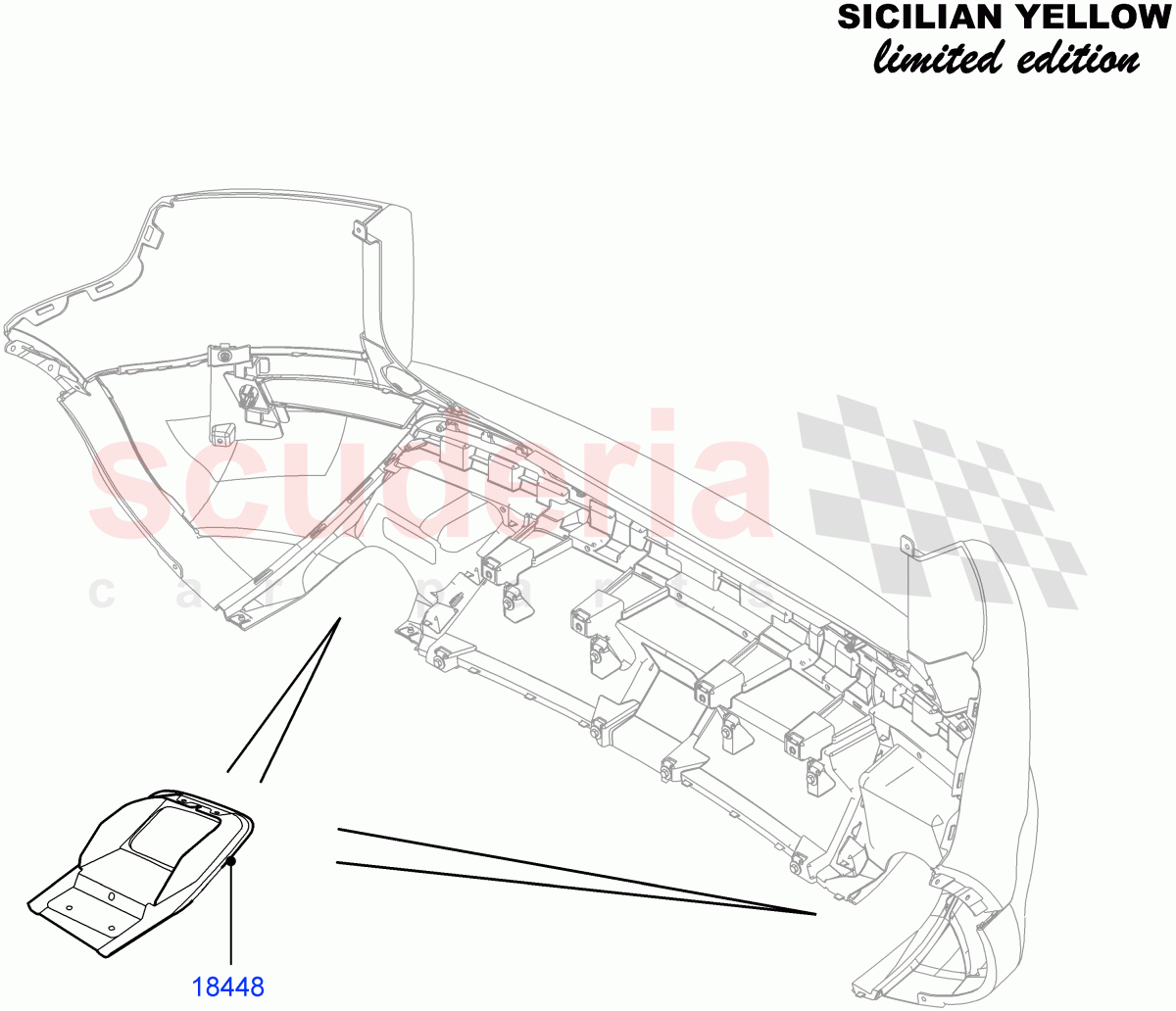 Rear Bumper(Sicilian Yellow Limited Edition,Halewood (UK))((V)FROMDH000001) of Land Rover Land Rover Range Rover Evoque (2012-2018) [2.0 Turbo Petrol AJ200P]