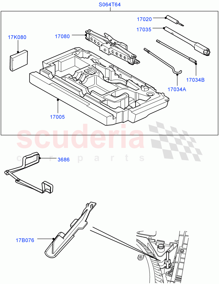 Tools((V)FROMAA000001) of Land Rover Land Rover Range Rover Sport (2010-2013) [5.0 OHC SGDI SC V8 Petrol]