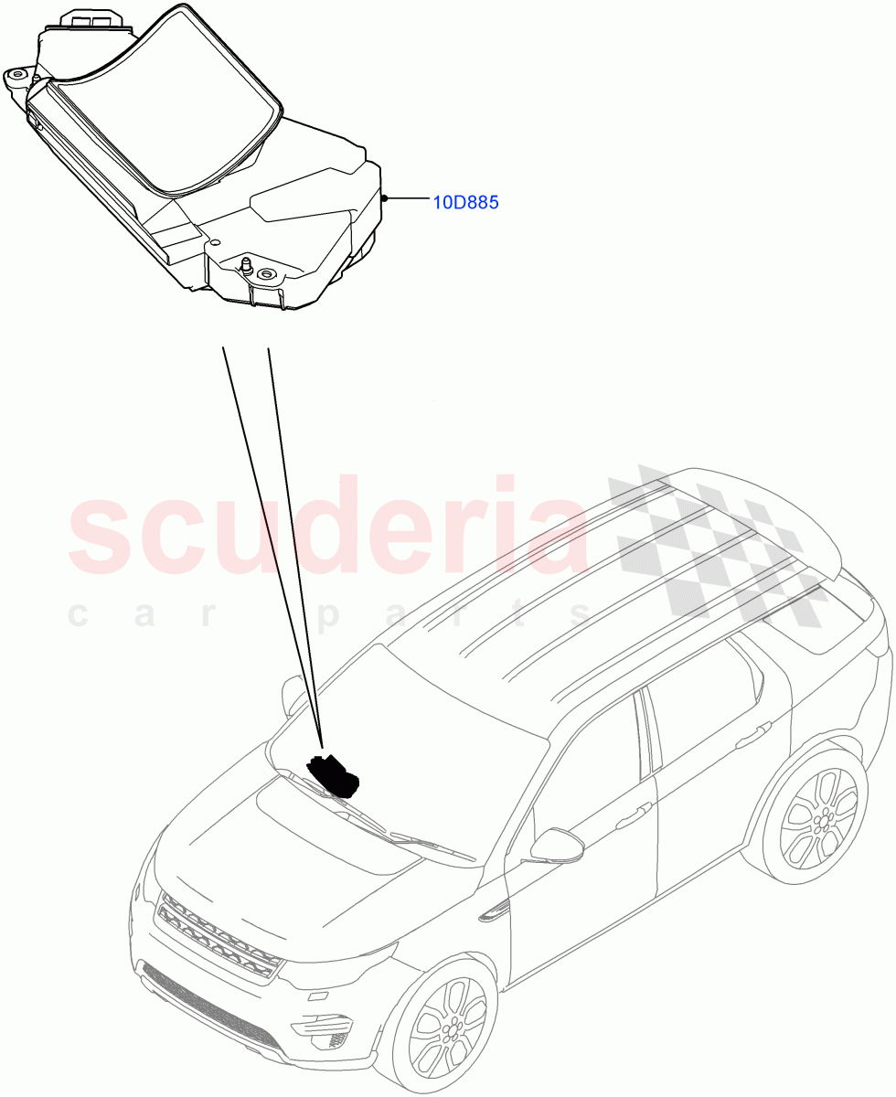 Head Up Display Module(Halewood (UK),Head Up Display) of Land Rover Land Rover Discovery Sport (2015+) [2.0 Turbo Petrol GTDI]