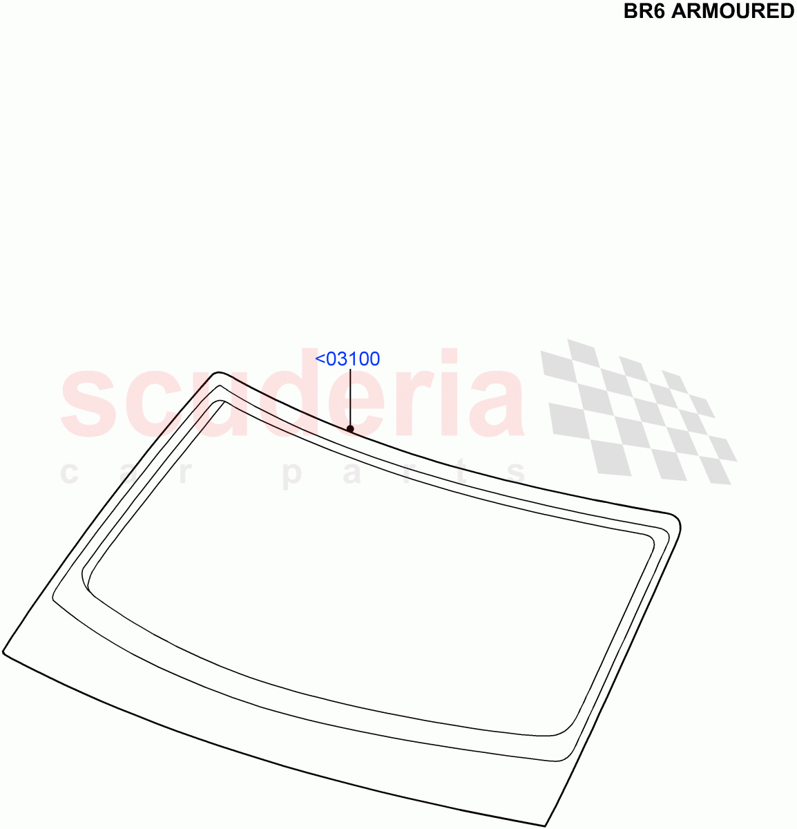 Windscreen/Inside Rear View Mirror(With B6 Level Armouring)((V)FROMAA000001) of Land Rover Land Rover Discovery 4 (2010-2016) [2.7 Diesel V6]