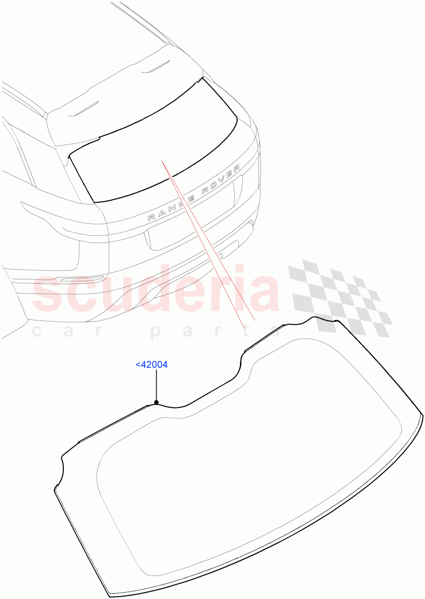 Back Window Glass of Land Rover Land Rover Range Rover Velar (2017+) [2.0 Turbo Diesel]