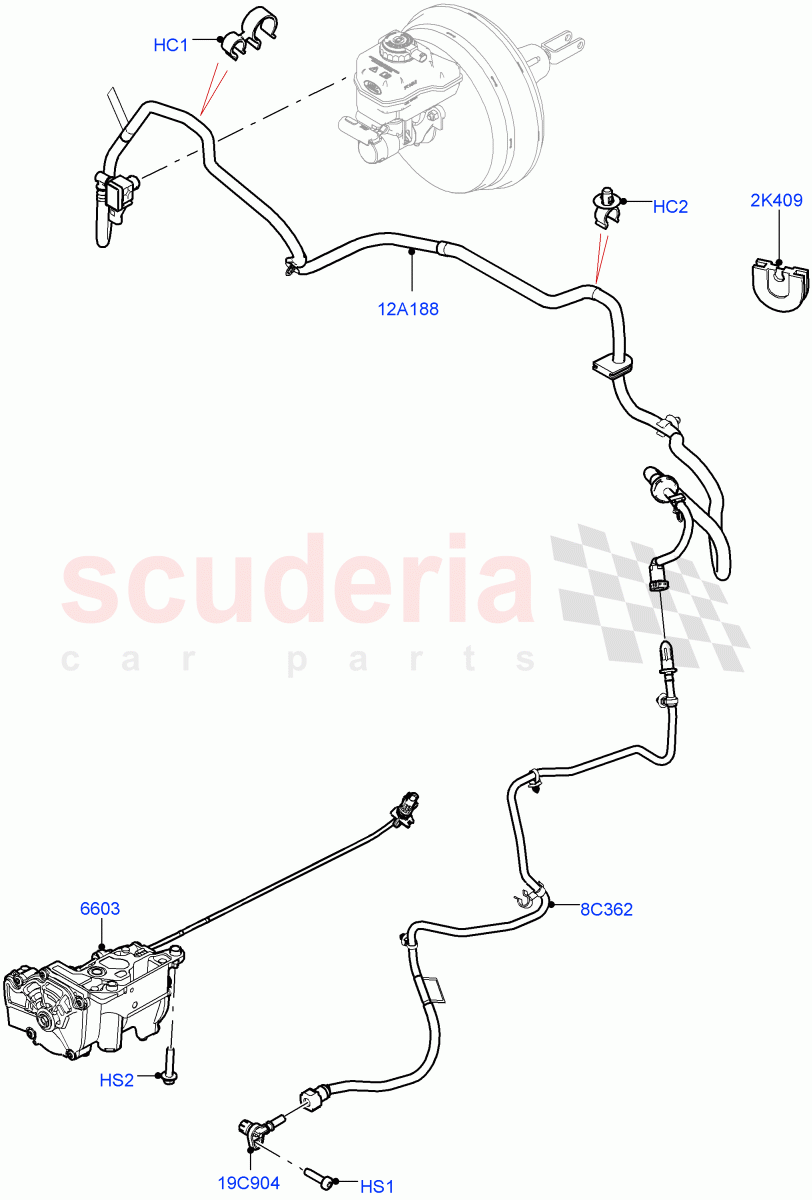 Vacuum Control And Air Injection(3.0L AJ20P6 Petrol High,RHD)((V)FROMKA000001) of Land Rover Land Rover Range Rover (2012-2021) [3.0 I6 Turbo Petrol AJ20P6]