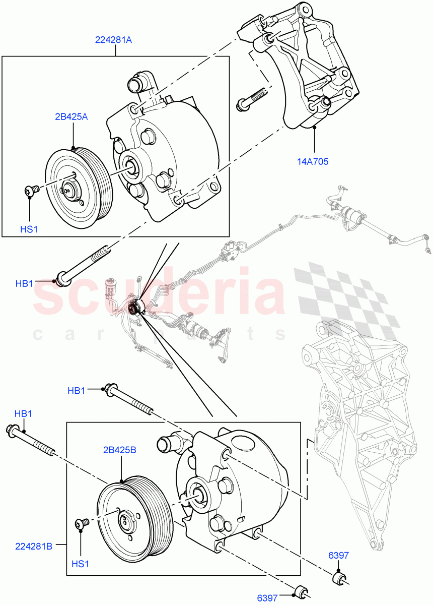 Active Anti-Roll Bar System (ARC Pump) ((V) TO9A999999) of Land Rover Land Rover Range Rover Sport (2005-2009) [4.4 AJ Petrol V8]