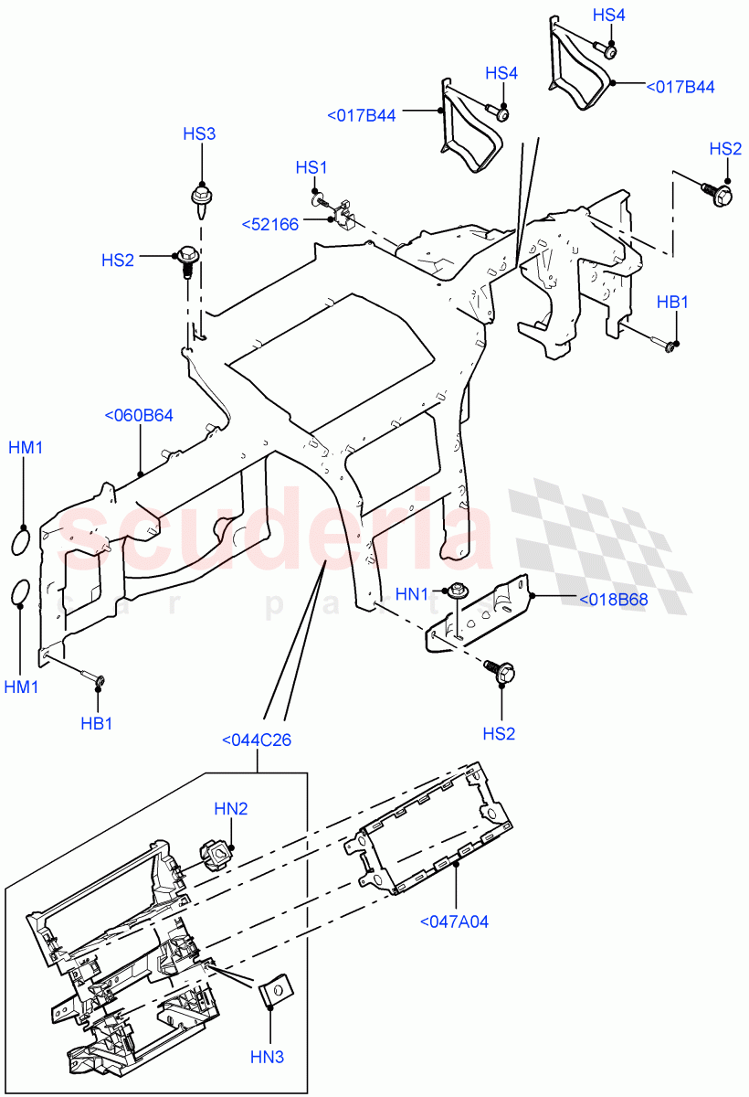 Instrument Panel (Internal Components) of Land Rover Land Rover Range Rover Sport (2014+) [2.0 Turbo Petrol GTDI]