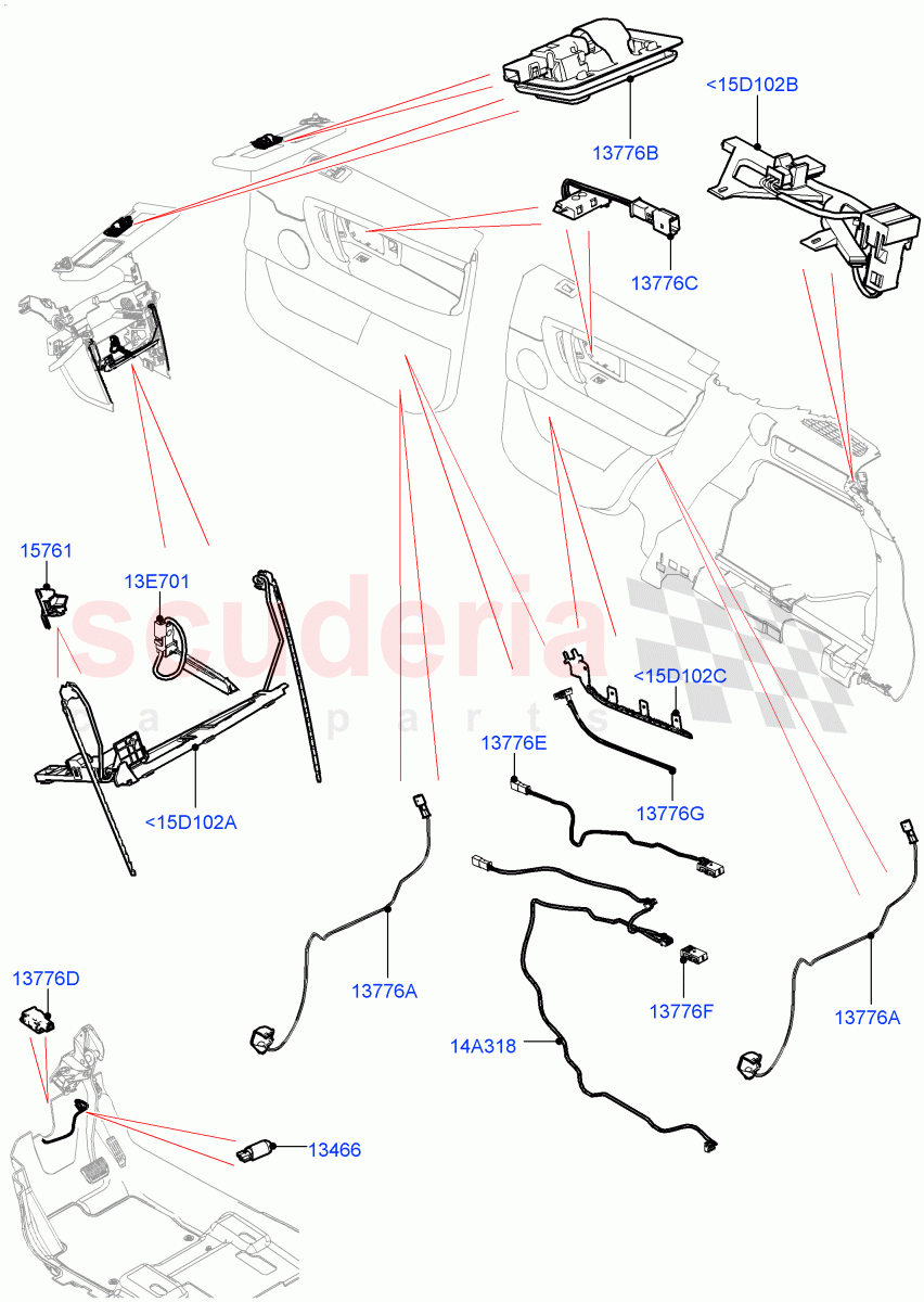 Interior Lamps(Changsu (China))((V)FROMKG446857) of Land Rover Land Rover Discovery Sport (2015+) [2.0 Turbo Petrol AJ200P]