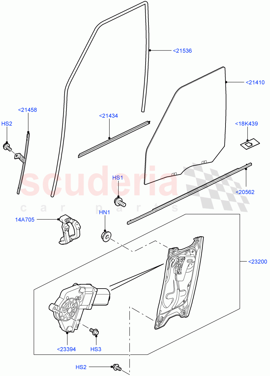 Front Door Glass & Window Controls((V)FROMAA000001) of Land Rover Land Rover Discovery 4 (2010-2016) [3.0 Diesel 24V DOHC TC]