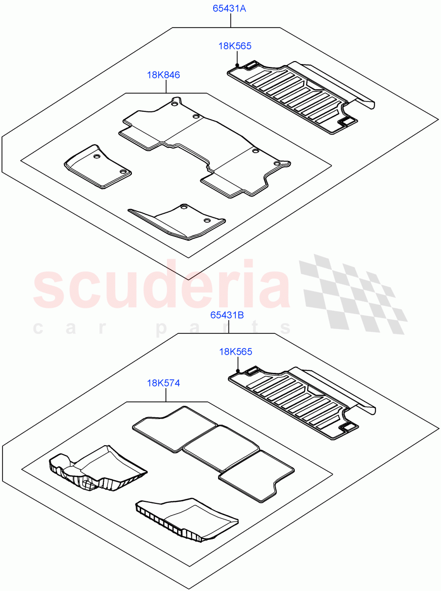 Accessory Pack(Interior Protection Pack, Short Wheelbase) of Land Rover Land Rover Defender (2020+) [3.0 I6 Turbo Diesel AJ20D6]