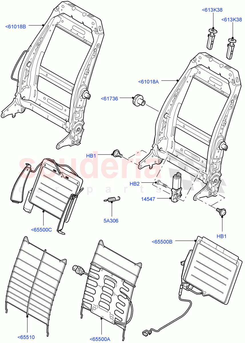 Front Seat Back ((V) FROMAA000001) of Land Rover Land Rover Range Rover Sport (2010-2013) [3.6 V8 32V DOHC EFI Diesel]