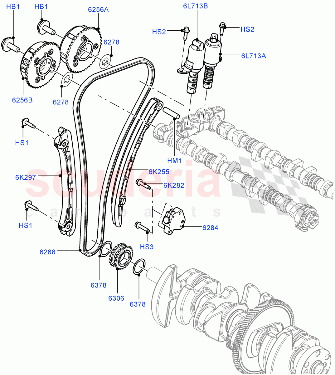Timing Gear (2.0L 16V TIVCT T/C 240PS Petrol) of Land Rover Land Rover Range Rover Sport (2014+) [2.0 Turbo Petrol GTDI]