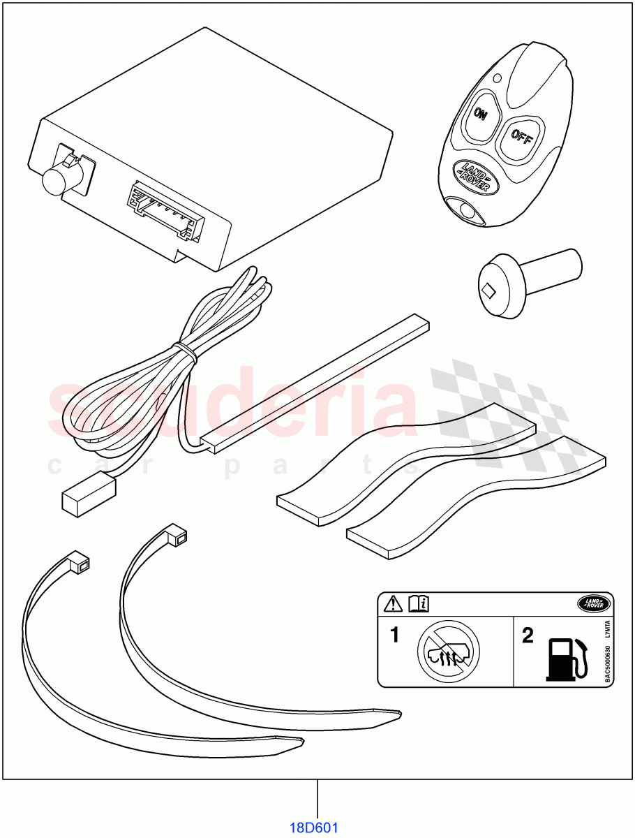 Accessory - Electrical Kit(Fuel Burning Heater, Accessory)((V)FROMAA000001) of Land Rover Land Rover Discovery 4 (2010-2016) [2.7 Diesel V6]